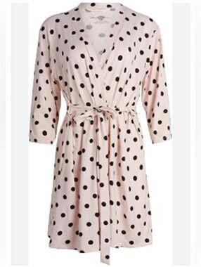 Marilyn Monroe S Polka Dot Tie-Waist Robe Pink 1931-